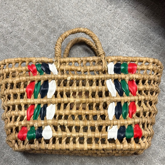 Clare V Handbags - Clare V Woven Tote Bag with Multicolor Accents